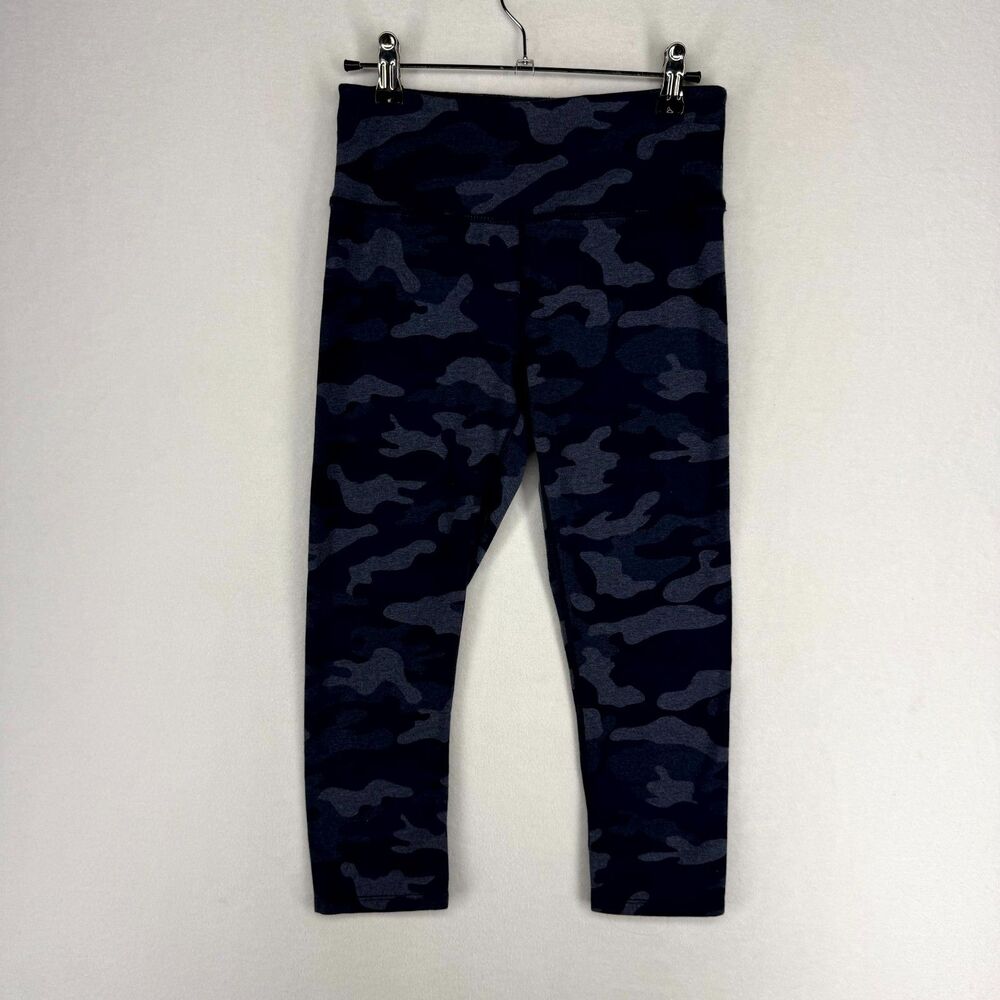 Calvin Klein Performance Navy and Gray Camo Stretch Leggings Womens Size S